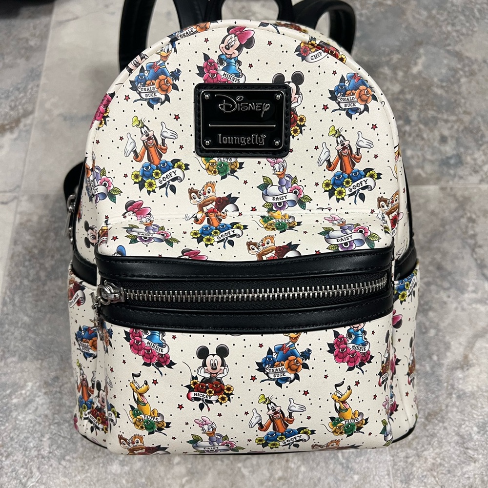 Mickey and friends tattoo Loungefly